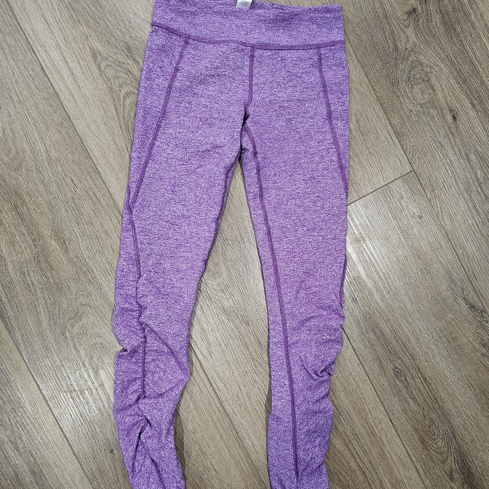 Ivivva Purple Ruched Kids' Leggings